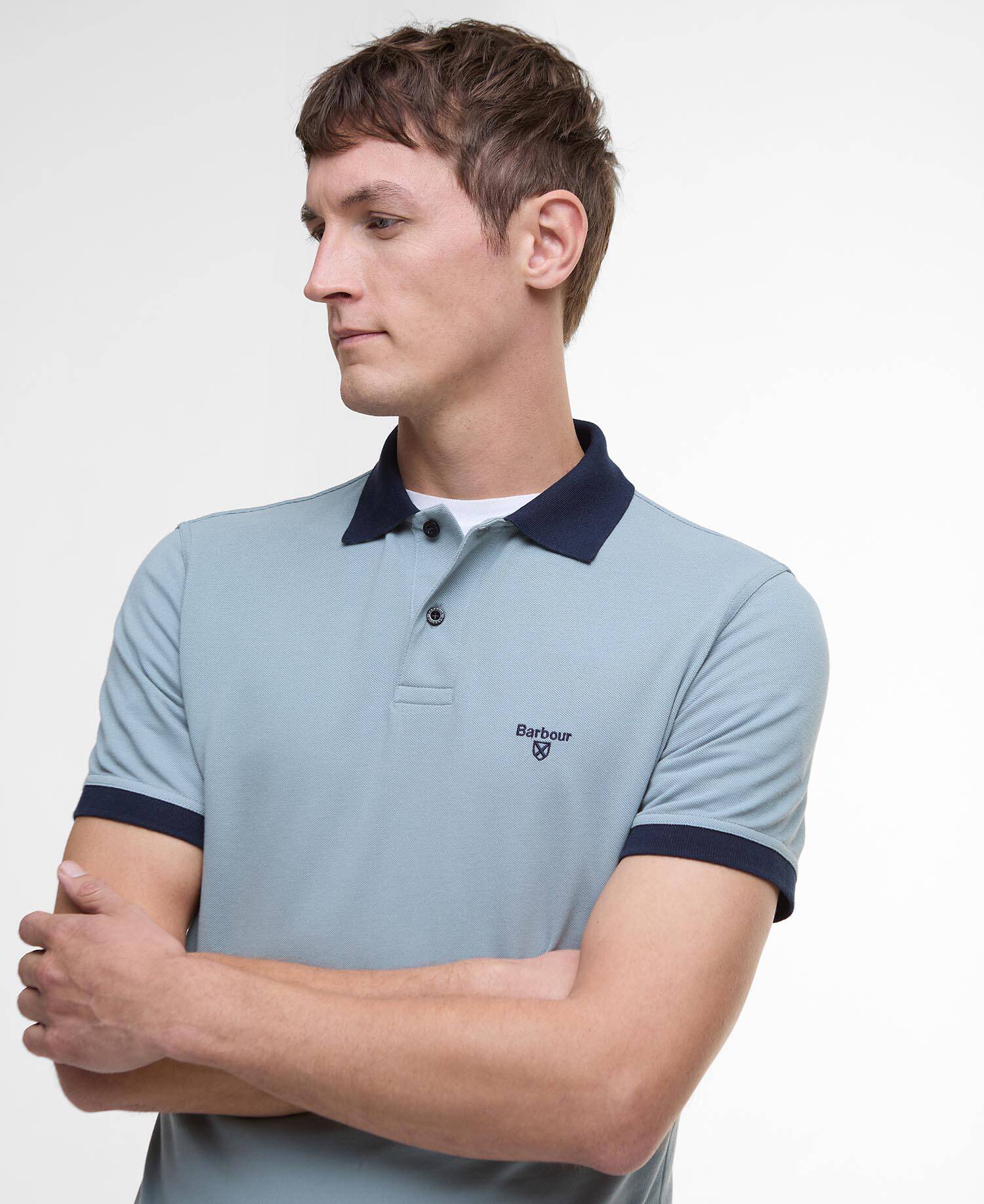 Lynmouth Tipped Polo Shirt Lead image number 3