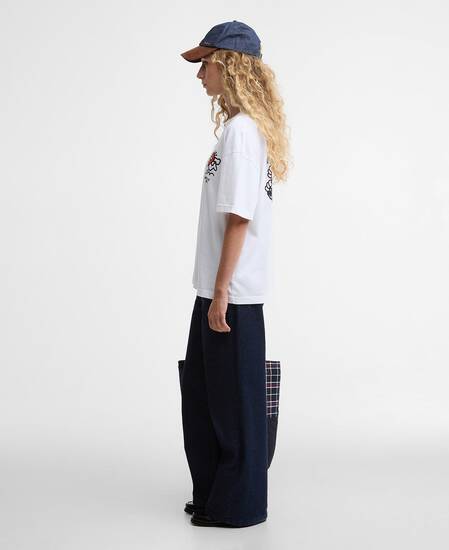 Barbour x Mul T-Shirt Tyne Oversized White