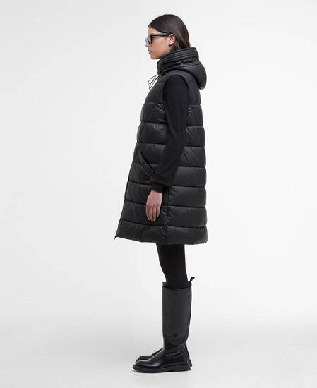 Cecilla Puffer Gilet Black