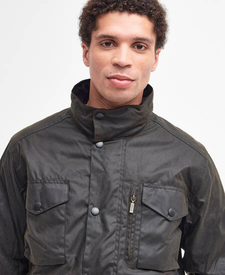 Sapper Waxed Jacket Olive-Classic