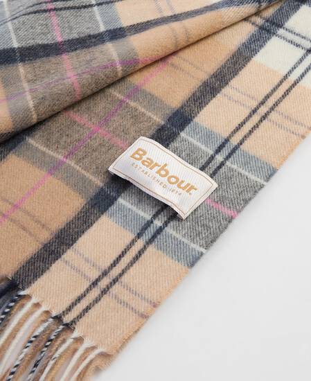 Serena Tartan Lambswool Scarf Dress/Hessian