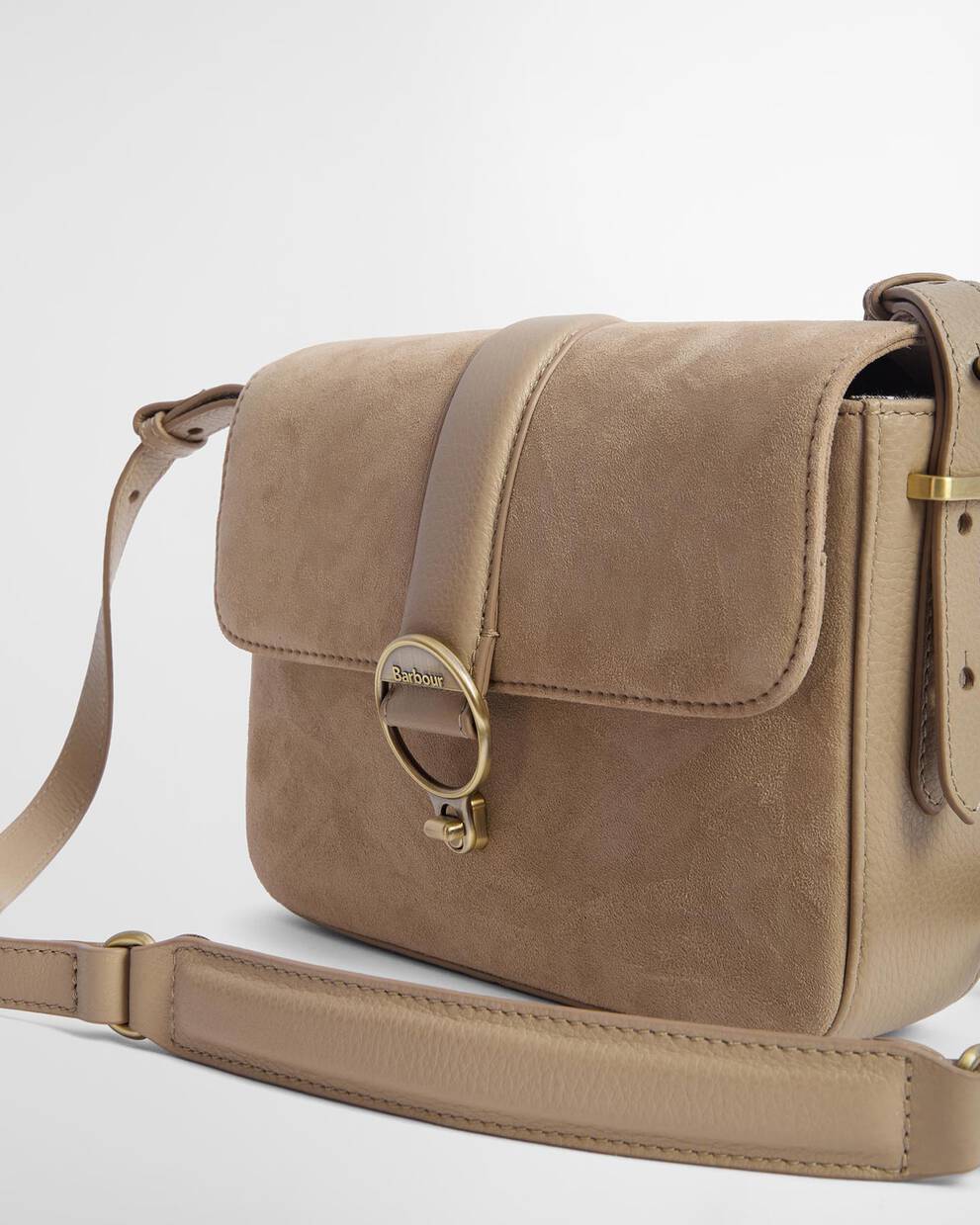 Rosa Suede & Leather Crossbody Bag