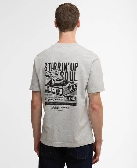 Barbour x Baracuta All Nighter Oversized T-Shirt Grey Marl