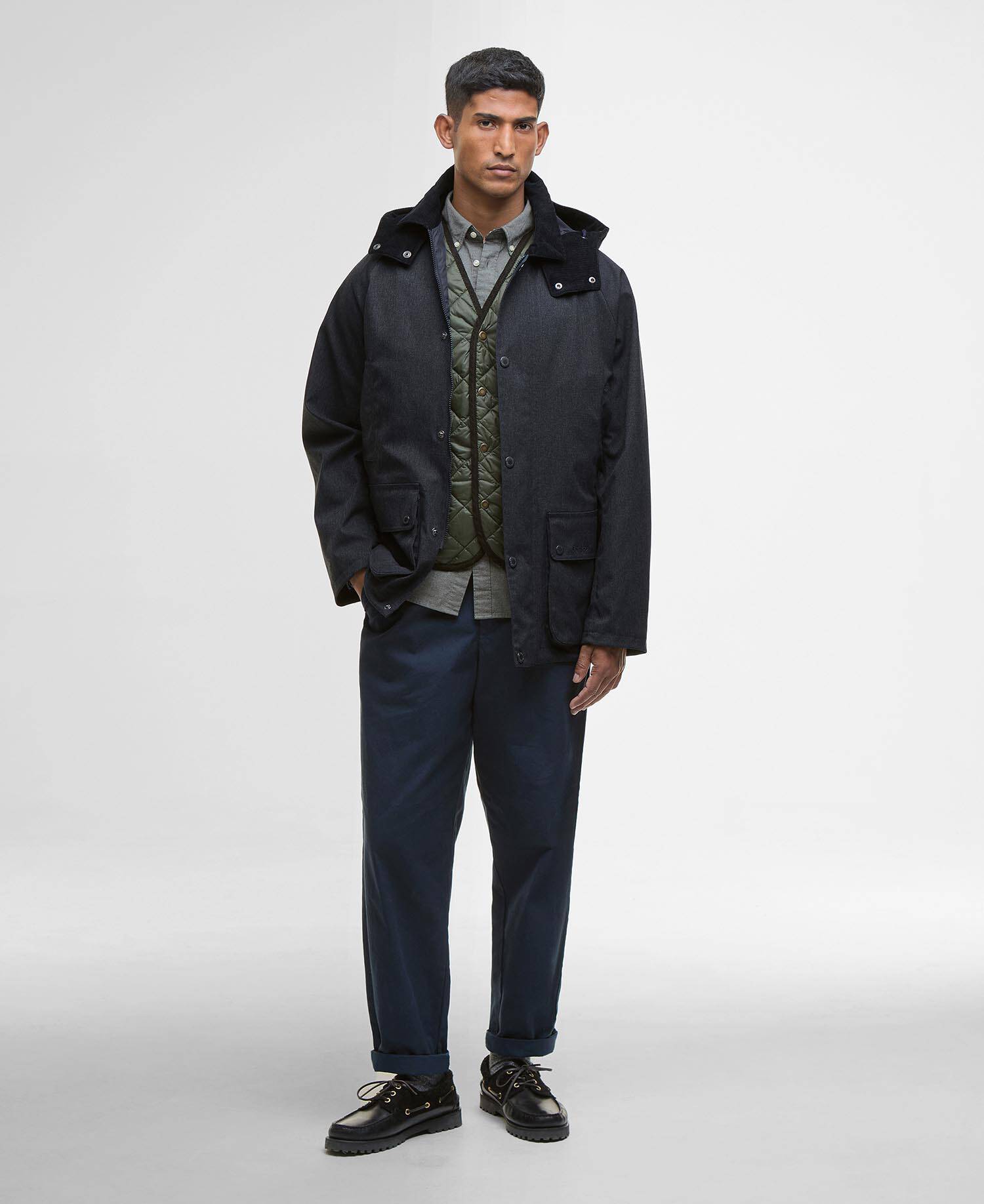 Modern Beaufort Waterproof Jacket Navy image number 1