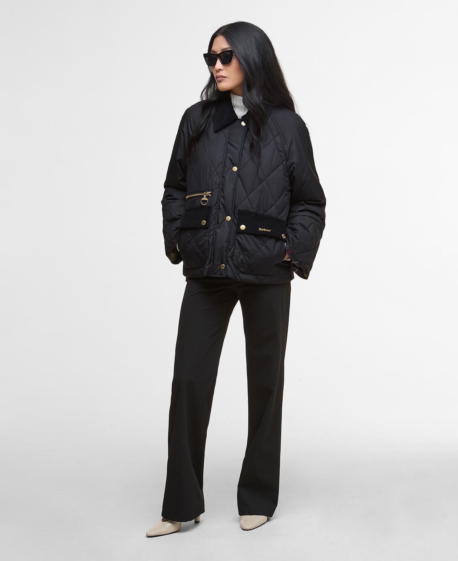 (取寄) バブアー レディース マーサ キルテッド ジャケット - ウィメンズ Barbour women Martha Quilted Jacket - Women's Black/Classic Tartan Buy Martha Quilted Jacket for USD 340.00 | BARBOUR_US