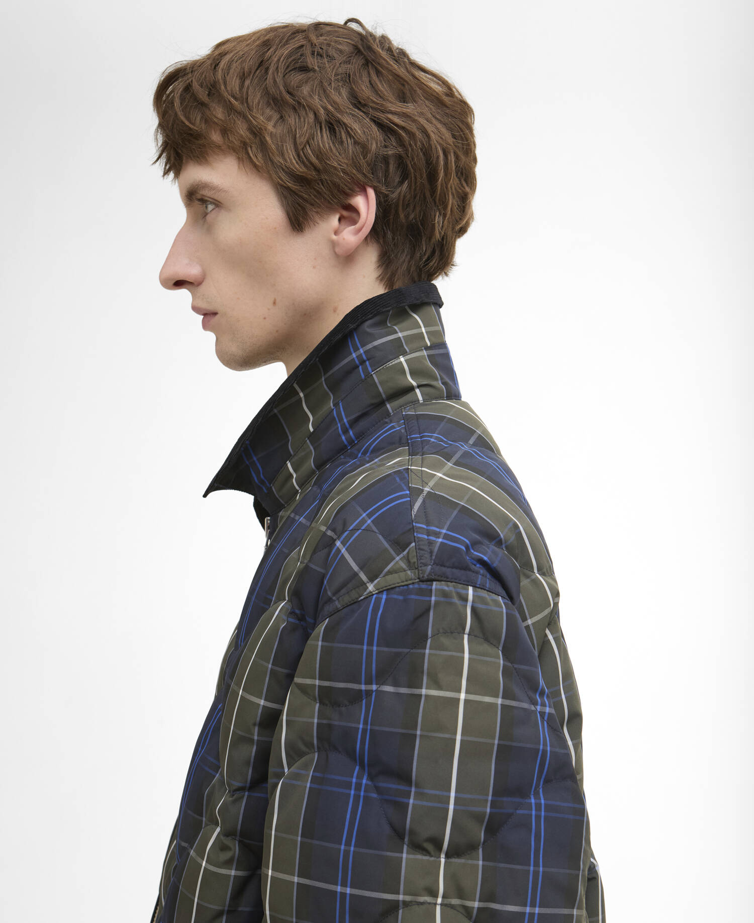 Barbour x ARKET Tartan Quilted Jacket image number 4