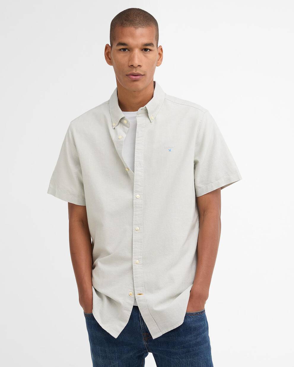 Oxtown Oxford Tailored Short-Sleeved Shirt