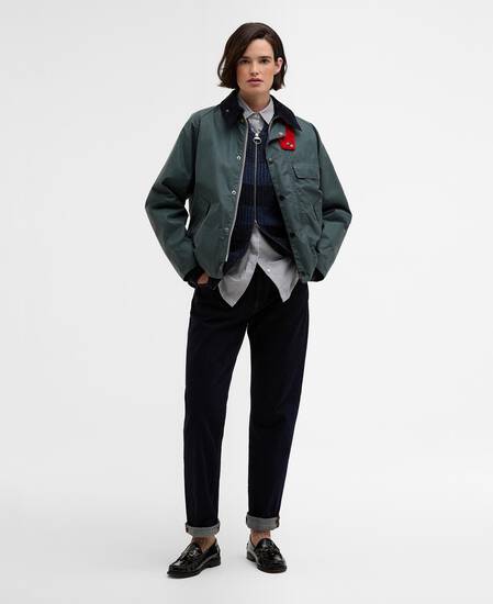 Paul Smith loves Barbour Transport Waxed Jacket Dark Slate