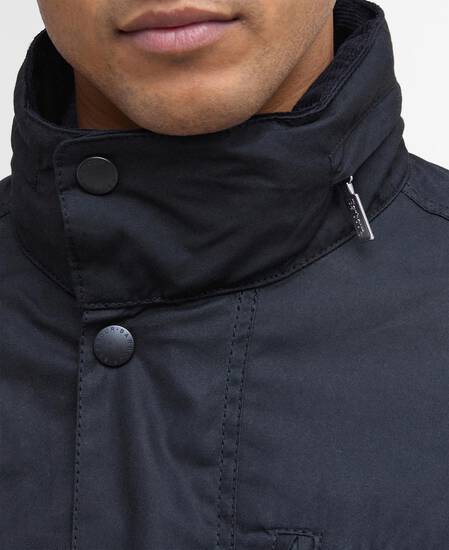 Sapper Waxed Jacket Black-Classic