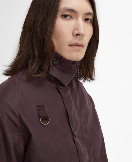 Spey Slim Waxed Jacket Bordeaux