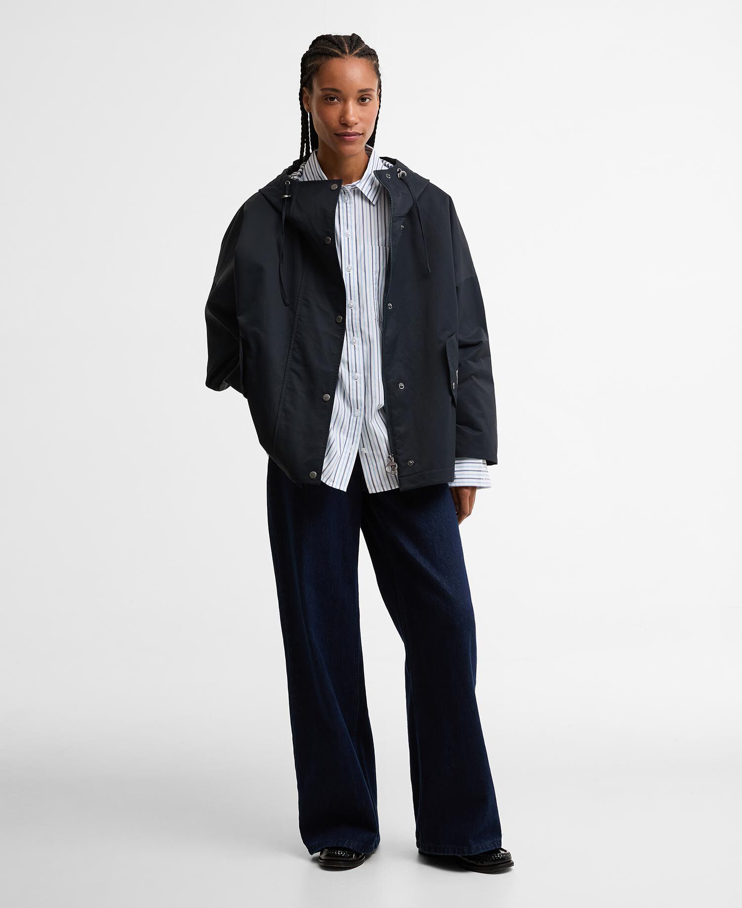 Jacke Kingswood Showerproof Dark Navy/Navy Gingham