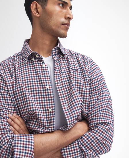 Finkle Tailored Long-Sleeved Shirt Merlot