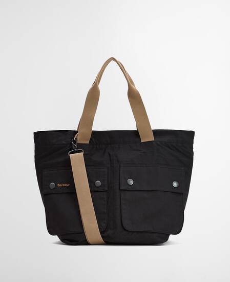 Tote Bag Transport Carry-All Black/Modern Tartan