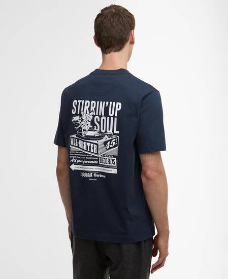 Barbour x Baracuta All Nighter Oversized T-Shirt Navy