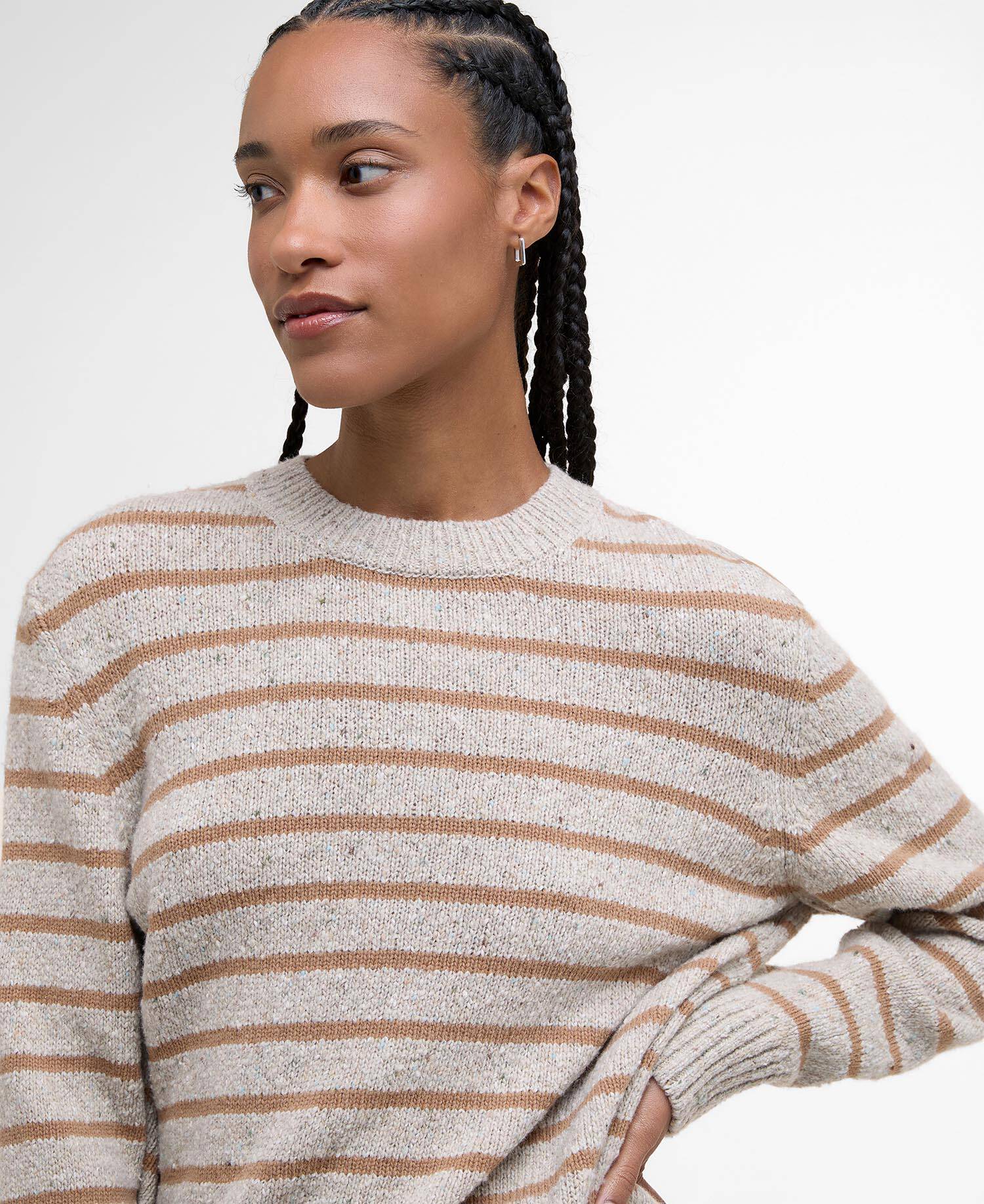 Claydon Striped Crew Neck Jumper image number 3