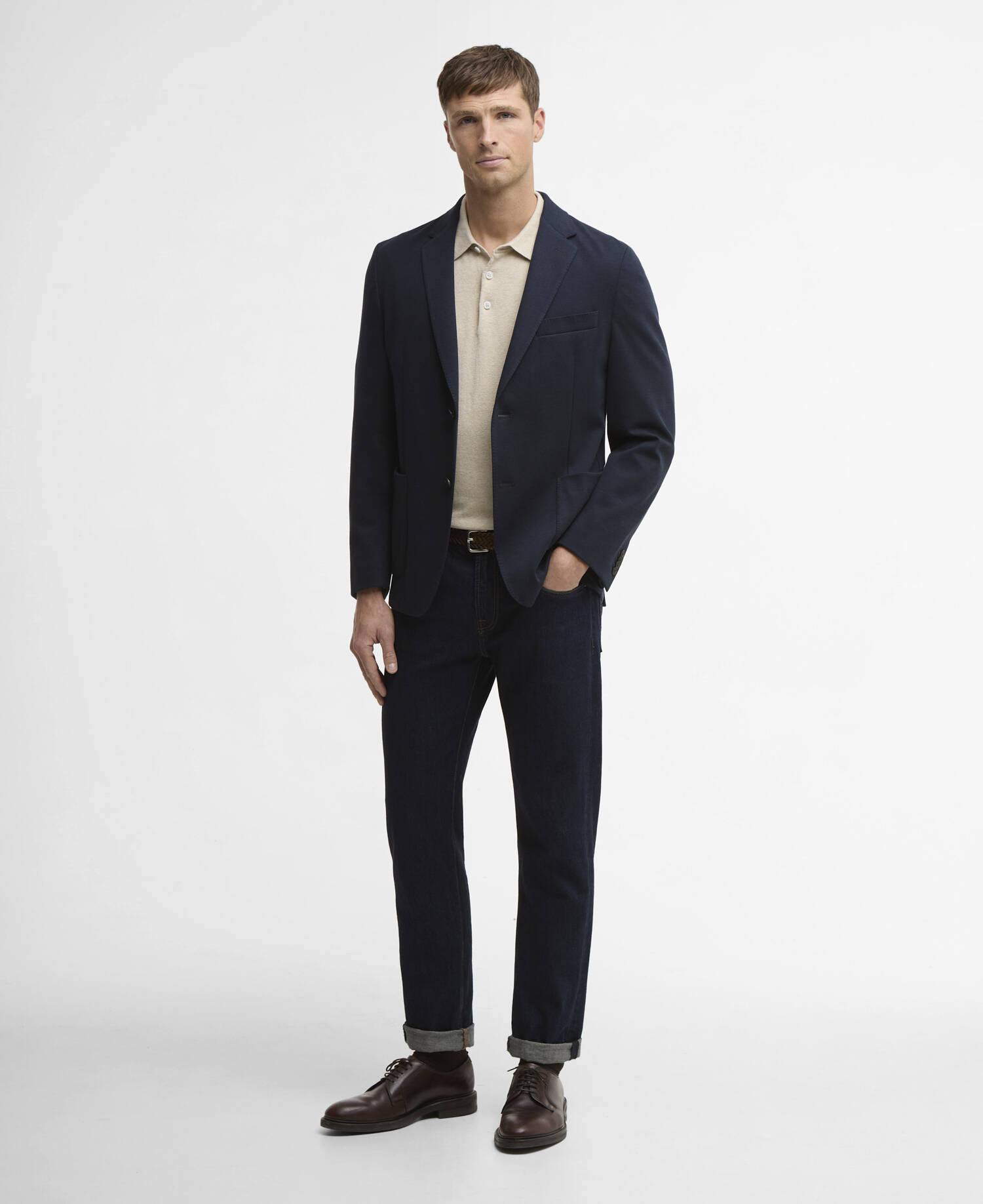 Blazer in jersey Harthope Navy image number 1
