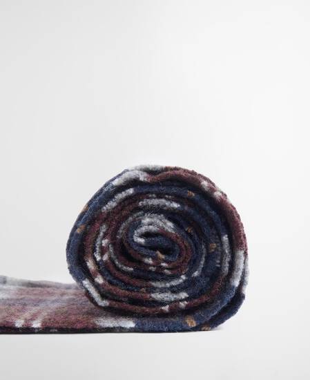 Tartan Lambswool Scarf Midnight Oak Tartan