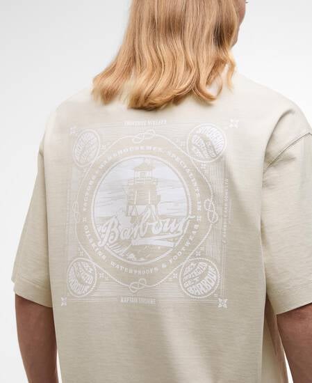 Barbour x Kaptain Sunshine Short-Sleeved T-Shirt Clay