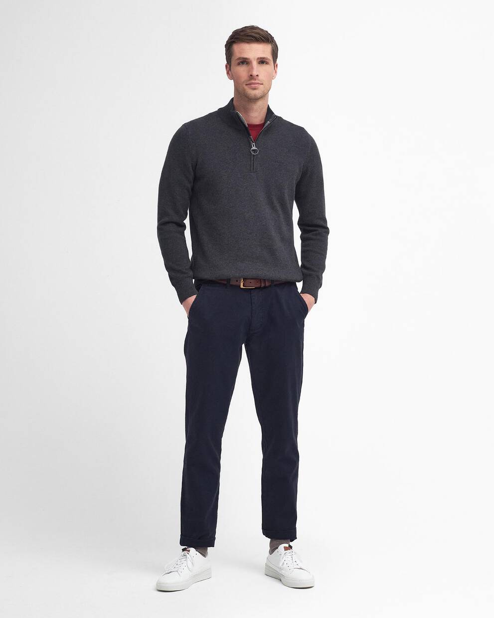 Cotton Half-Zip Jumper
