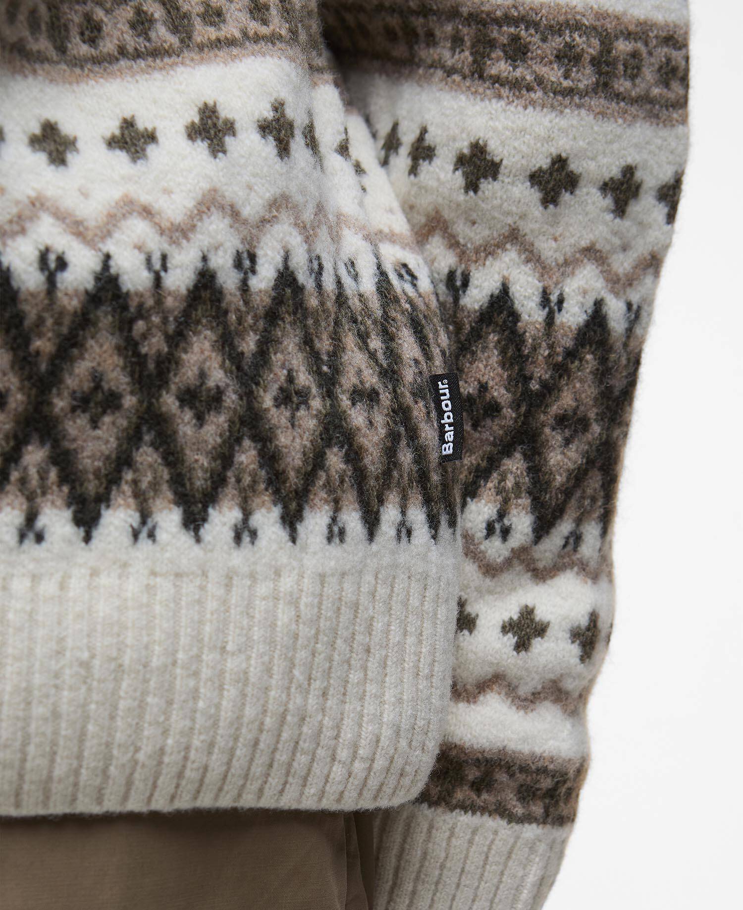 Hase Fair Isle Crew Neck Jumper image number 4