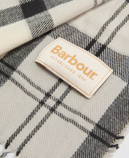 Dover Beanie & Hailes Scarf Gift Set Monochrome Tartan