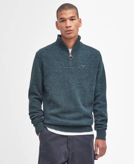 Essential Half-Zip Jumper Seaweed Mix
