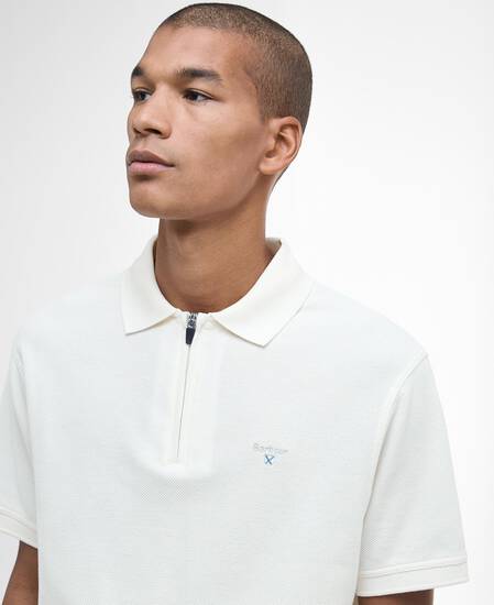 Wadworth Short-Sleeved Polo Shirt Whisper White