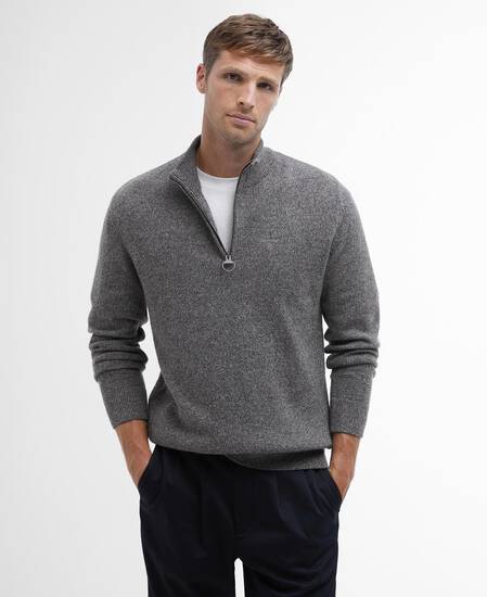 Essential Tisbury Half-Zip Jumper Classic Grey