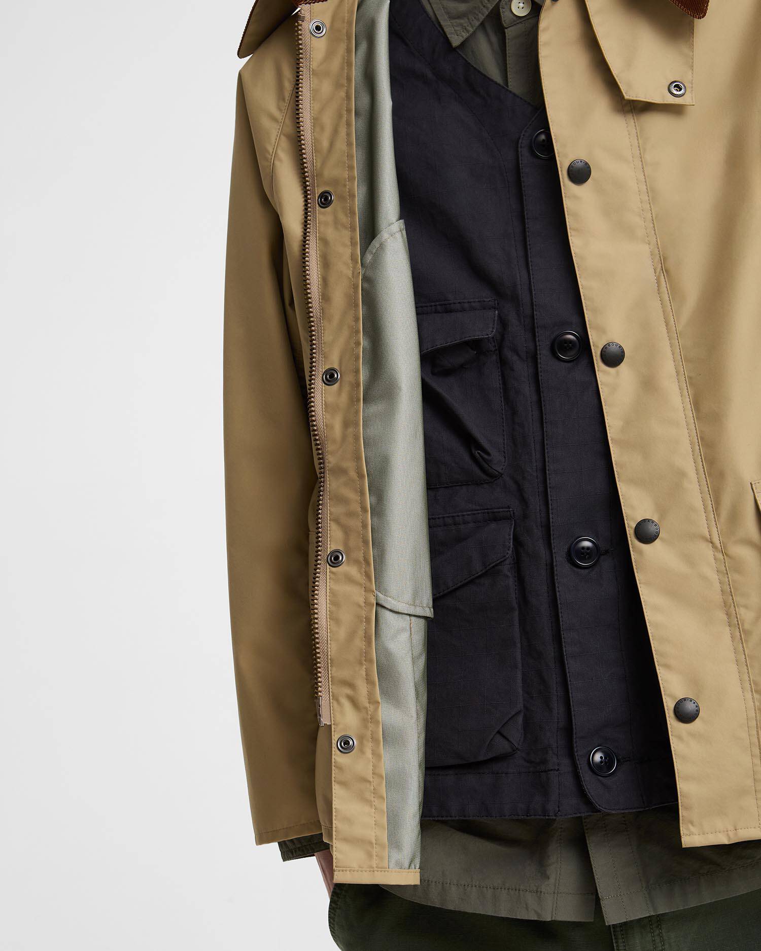 Barbour x eYe JUNYA WATANABE MAN Oversized Bedale Casual Jacket Beige image number 8