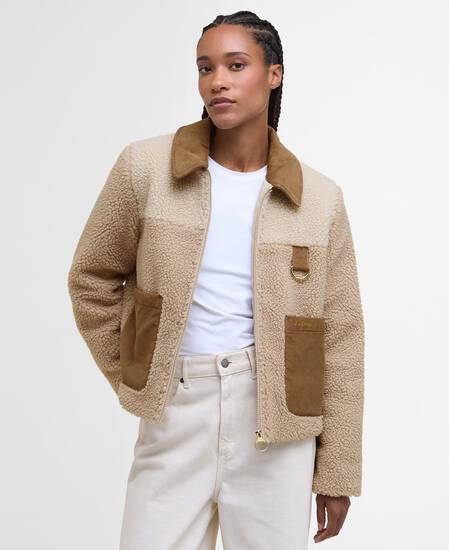Pile cropped Malena Natural/Ecru