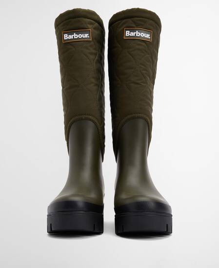 Gummistiefel Marnie Quilted Olive/Black