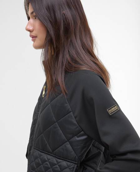 Ebony Quilted Sweatshirt Black