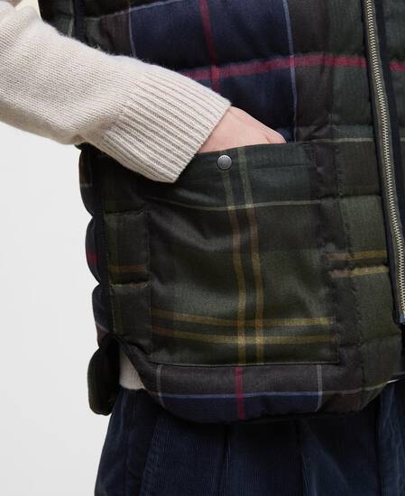 Gilet reversibile in piuma d’oca Olive Multi