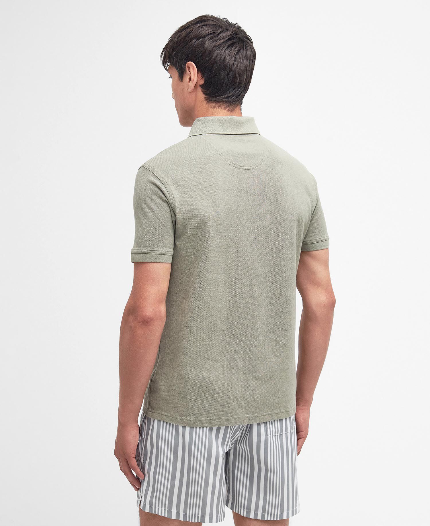 Sports Short-Sleeved Polo Shirt Dusty Green