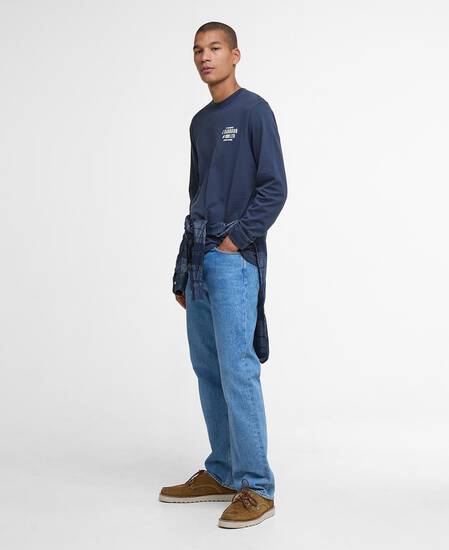 Sweatshirt Pointer Graphic Navy Sweatshirt Pointer Graphic Navy
