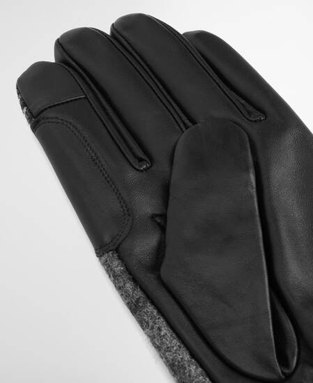 Newbrough Tartan Gloves Black/Grey