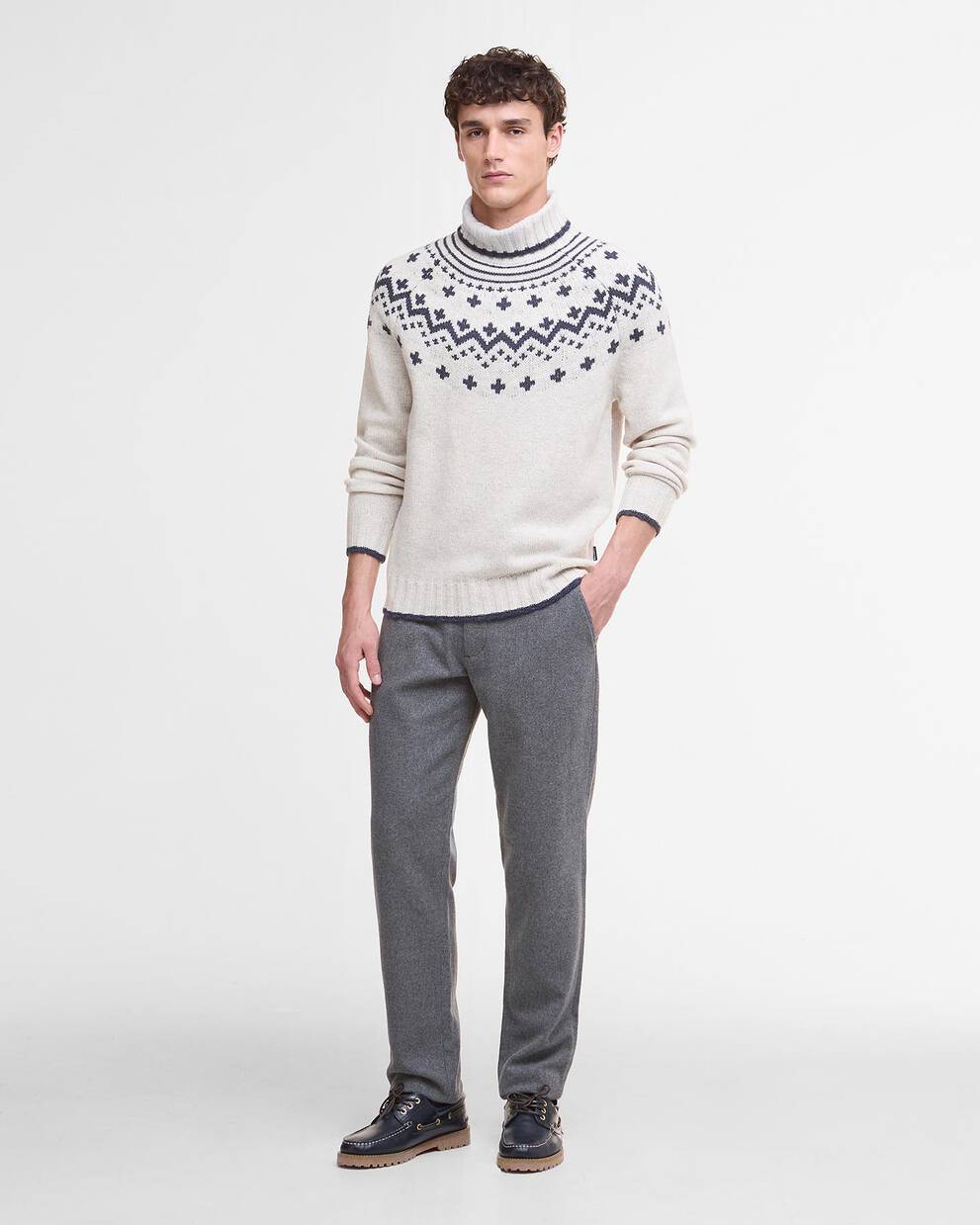 Hewton Fair Isle Roll Neck Jumper