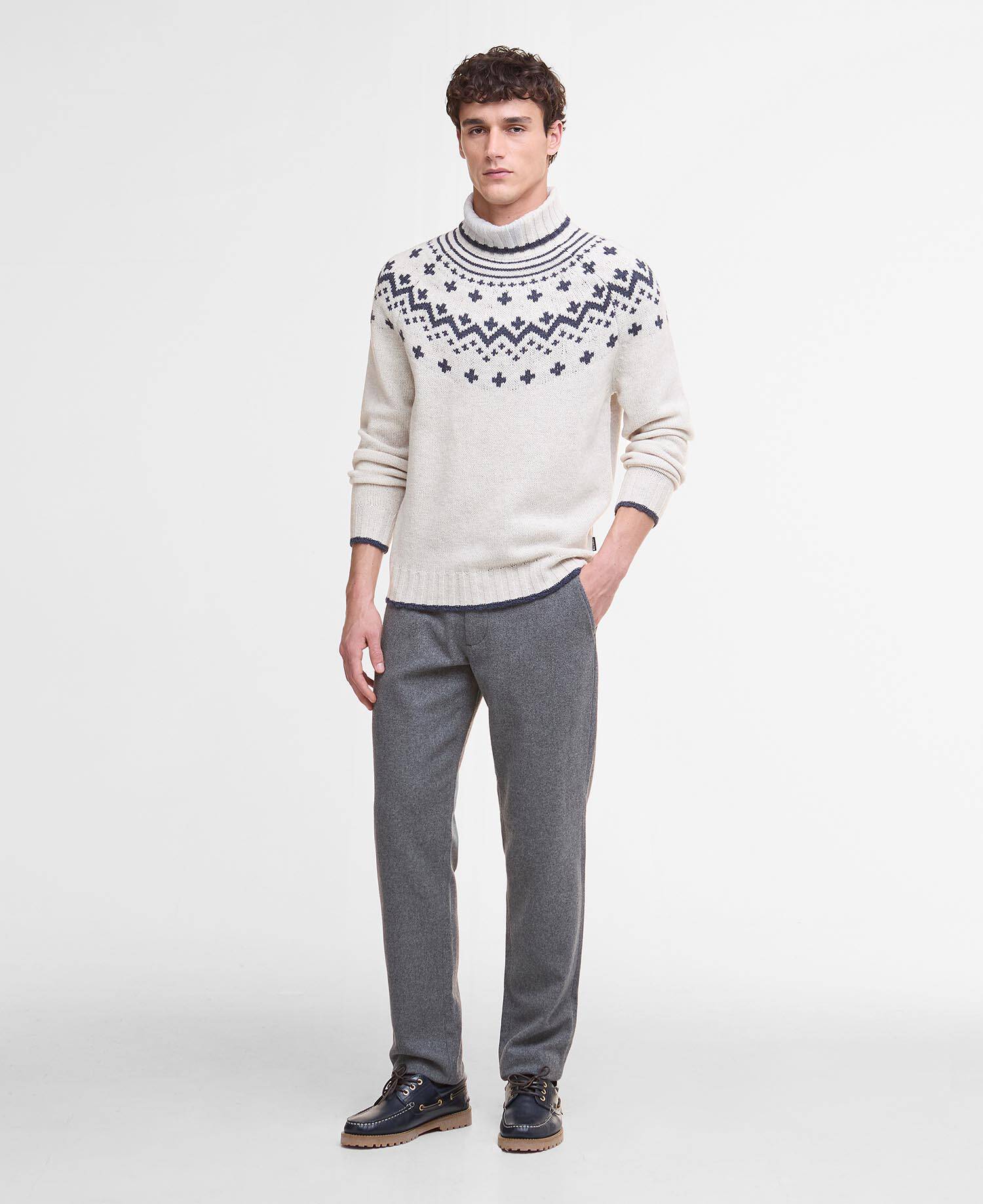 Hewton Fair Isle Roll Neck Jumper image number 1