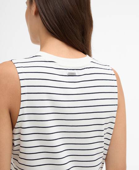 Hartland Striped Mini Dress Cloud/Navy Stripe