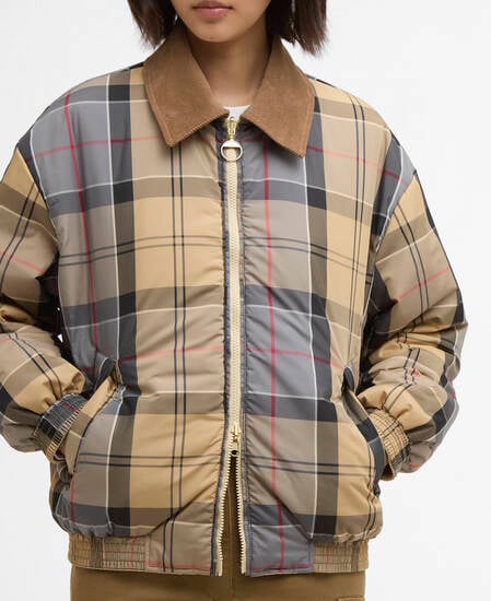 Maureen Reversible Casual Jacket Pale Khaki / Dress