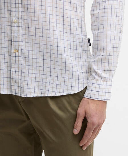 Belleview Tattersall Tailored Shirt White