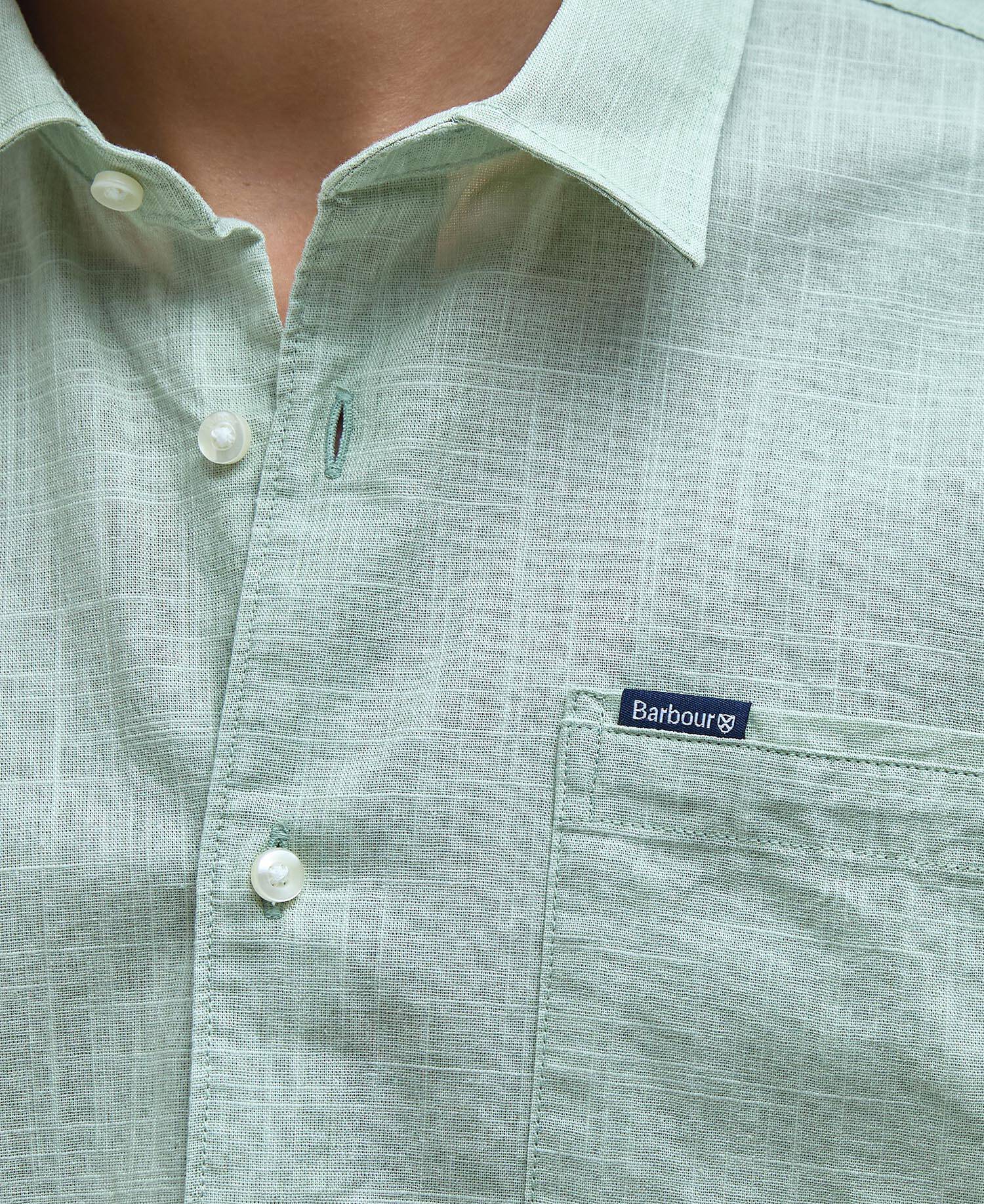 Pigment Dye Slub Short-Sleeved Shirt image number 5