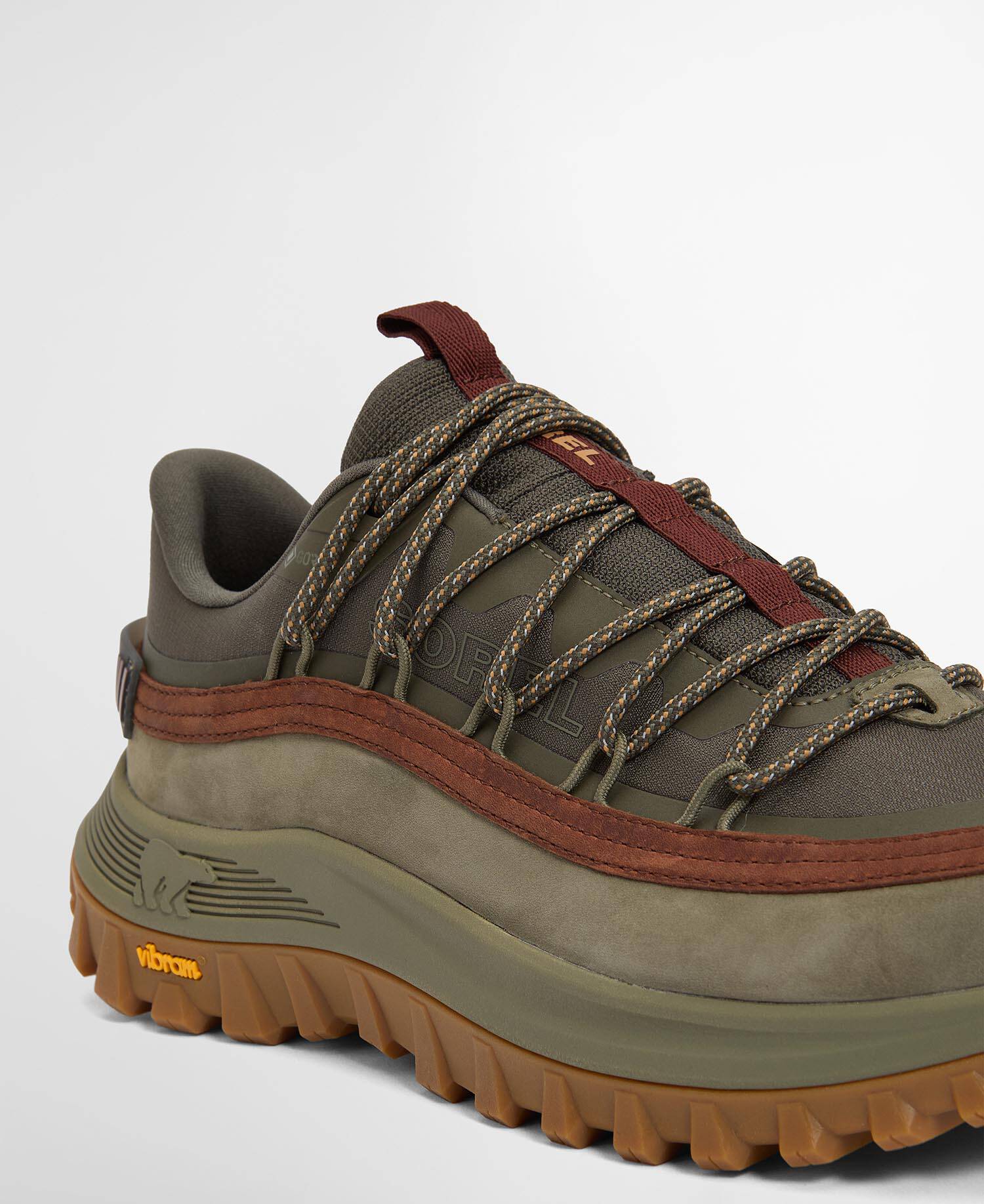 Barbour x SOREL Callsign Horizon GTX Waterproof Trainers Olive image number 5