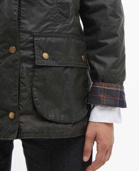 Lightweight Beadnell Waxed Jacket Archive Olive