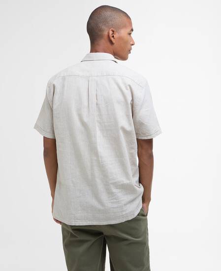 Nelson Regular Short-Sleeved Shirt Stone