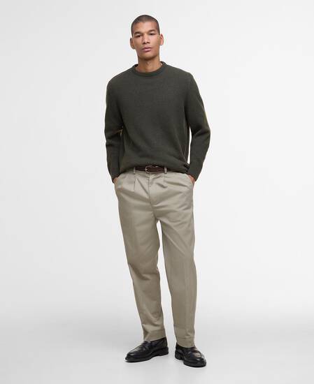 Maglione girocollo Holden Olive Marl