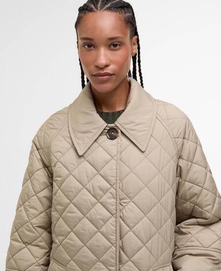 Cara Quilted Jacket Honey/Ancient Poplar
