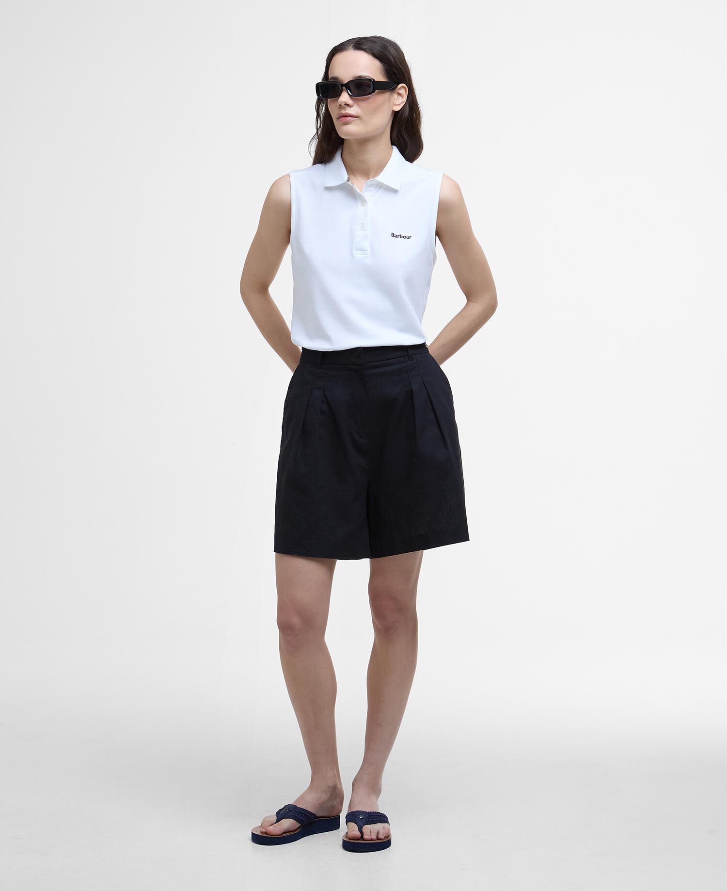 Poloshirt Bowford Sleeveless White