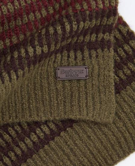 Branton Beanie and Scarf Gift Set Army Green