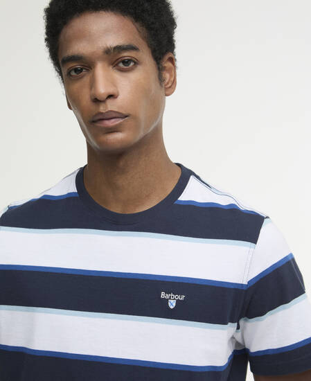 Meldon Stripe T-Shirt Navy